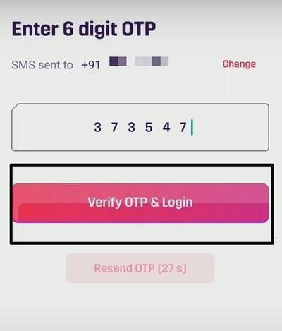Verify OTP & Login
