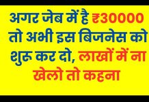अगर जेब में ₹30000 है तो अभी इस बिजनेस को शुरू कर दो, लाखों में ना खेलो तो कहना – Business Idea Business Idea