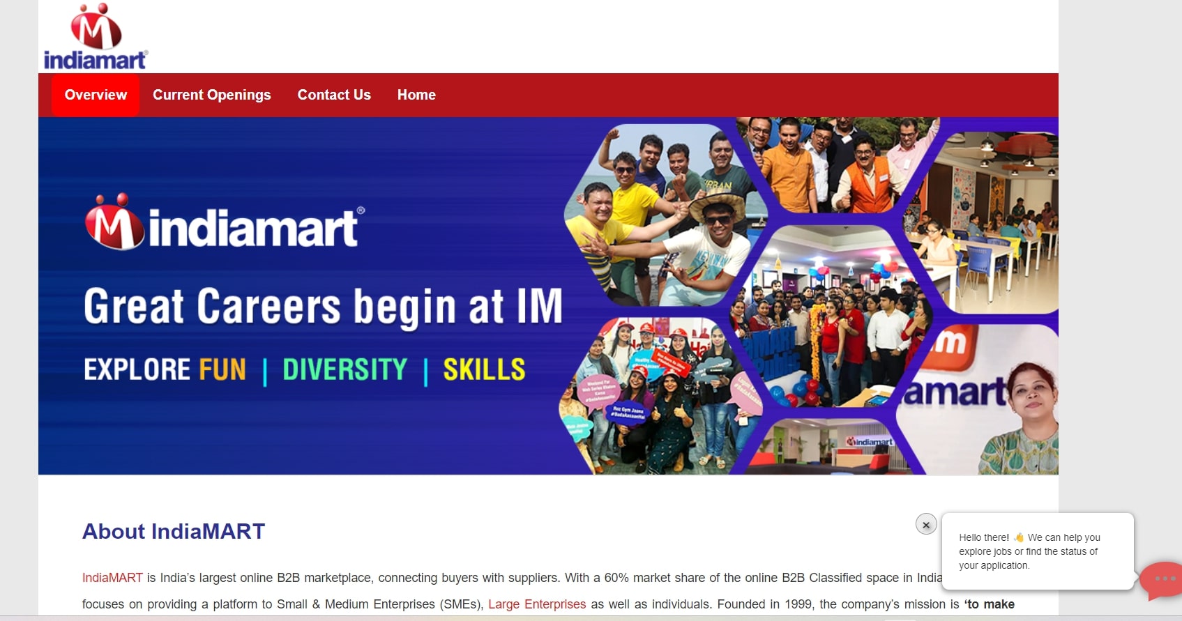 India Mart homepage