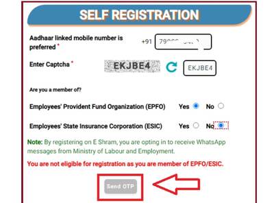 self registration