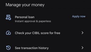 Google Pay Personal Loan